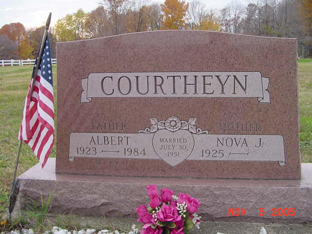 Albert Alfred Courtheyn Tombstone