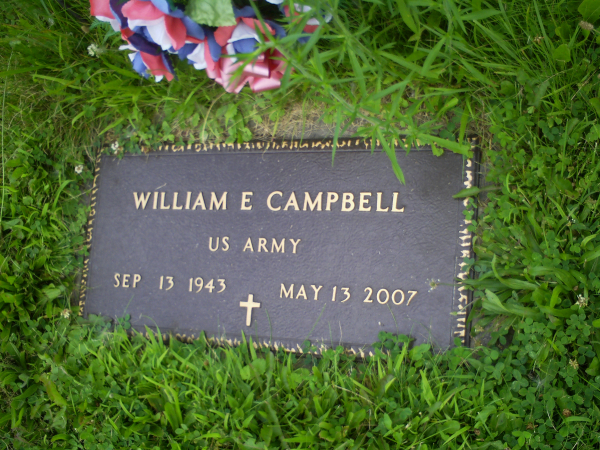 William "Bill" Eugene Campbell Military Marker